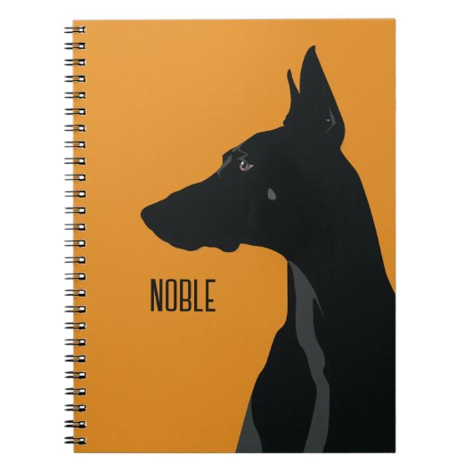 Noble Black Doberman Notitieboek (Voorkant)