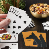 Noble Black Doberman Pokerkaarten (Insitu)