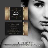 Noble Black Gold Glitter sierental Logo Visitekaartje