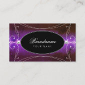 Noble Black Paarse  Sparkle Jewels Ornamenten Visitekaartje (Voorkant)