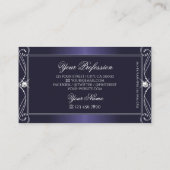 Noble Blue Ombre  olierassen Visitekaartje (Achterkant)