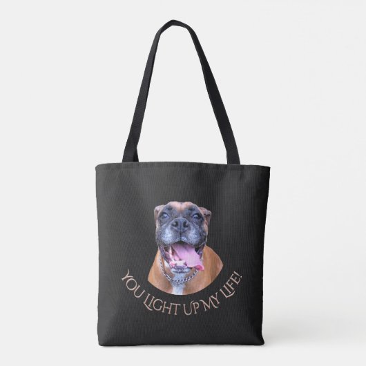 Noble Boxer Dog Tote Bag (Achterkant)