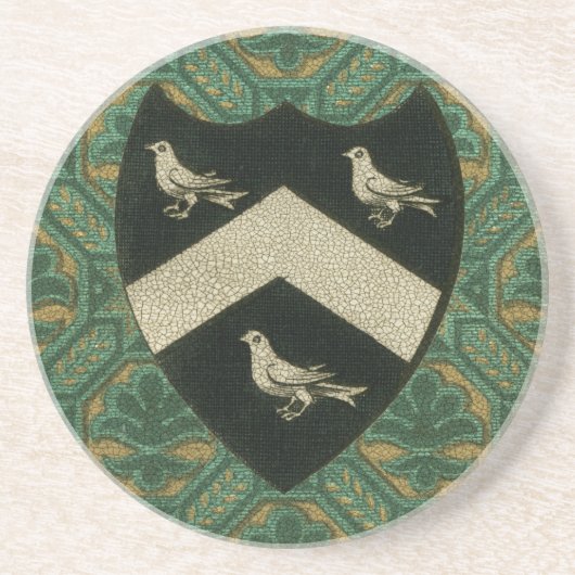 Noble Crest II Zandsteen Onderzetter (Voorkant)