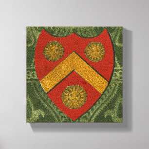 Noble Crest V Canvas Afdruk