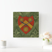 Noble Crest V Vierkante Klok (Huis)