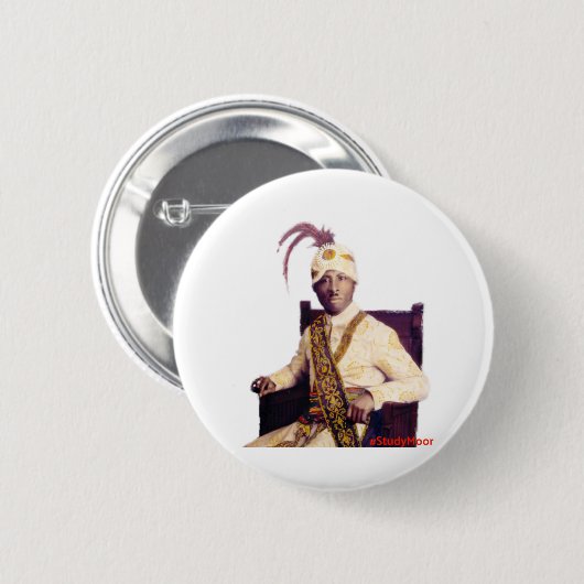 Noble Drew Ali Ronde Button 5,7 Cm (Voorkant /achterkant)