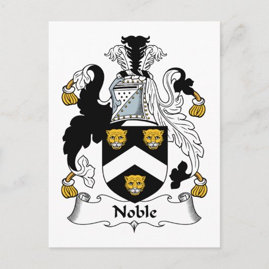 Noble Family Crest Briefkaart (Voorkant)