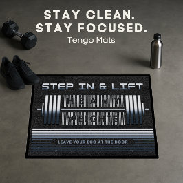 Noble fitness barbell ontwerp voor gym deurmat