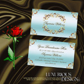 Noble Gold Decor Ice Blue Indrukwekkend en luxe Visitekaartje