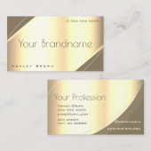 Noble Gold Effect Luxury Style Professional Visitekaartje (Voorkant / Achterkant)