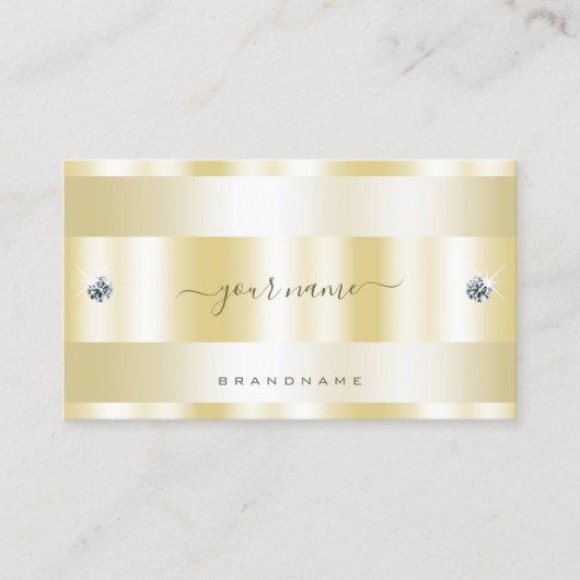 Noble Gold Effect met luchtige neushoorns Visitekaartje (Voorkant)