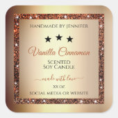 Noble Gold Effect Shimmery Glitter Product Labels (Voorkant)