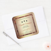 Noble Gold Effect Shimmery Glitter Product Labels (Envelop)