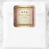Noble Gold Effect Shimmery Glitter Product Labels (Tas)