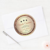 Noble Gold Effect Shimmery Glitter Product Labels (Envelop)