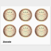 Noble Gold Effect Shimmery Glitter Product Labels (Vel)