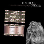 Noble Gold Glitter Sparkle Stars Roos Golden Visitekaartje