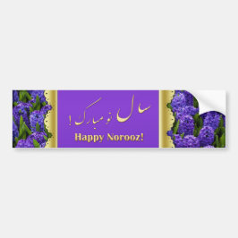 Noble Happy Norooz Hyacinths - Bumpersticker
