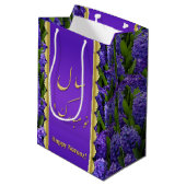 Noble Happy Norooz Hyacinths - Medium Gift Bag Medium Cadeauzakje (Achterkant Gekanteld)