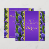 Noble Happy Norooz Hyacinths - Uitnodiging (Voorkant / Achterkant)