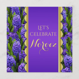 Noble Happy Norooz Hyacinths - Uitnodiging