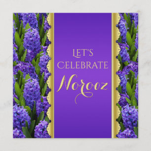 Noble Happy Norooz Hyacinths - Uitnodiging