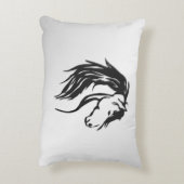 Noble Horse Head Accent Kussen (Achterkant (Verticaal))