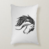 Noble Horse Head Accent Kussen (Voorkant(Verticaal))