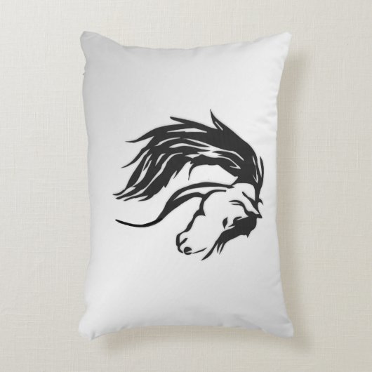 Noble Horse Head Accent Kussen (Voorkant(Verticaal))