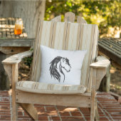 Noble Horse Head Buitenkussen (Stoel)