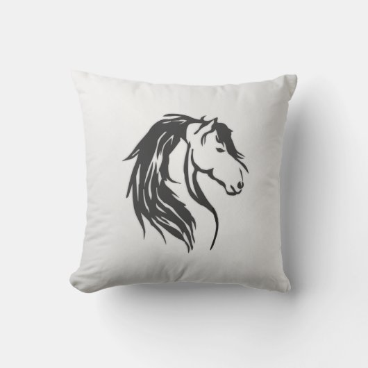 Noble Horse Head Buitenkussen (Voorkant)