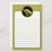 Noble Iguana Lined Stationery Briefpapier (Voorkant / Achterkant)