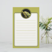 Noble Iguana Lined Stationery Briefpapier (Staand voorkant)