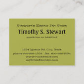 Noble Iguana Visitekaartje (Achterkant)