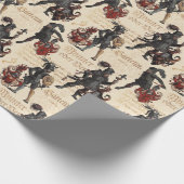 Noble Knight in Armor Medieval militaire Spelen Cadeaupapier (Hoek)