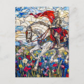 Noble Knight in Armor op het paard Briefkaart (Voorkant)