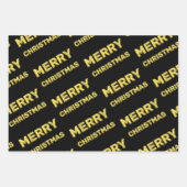 Noble Merry kerstcadeau inpakpapier! Inpakpapier Vel (Voorkant 3)