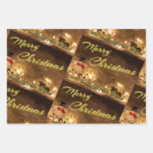 Noble Merry kerstcadeau inpakpapier! Inpakpapier Vel (Voorkant 2)