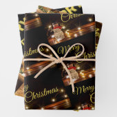 Noble Merry kerstcadeau inpakpapier! Inpakpapier Vel (In situ)