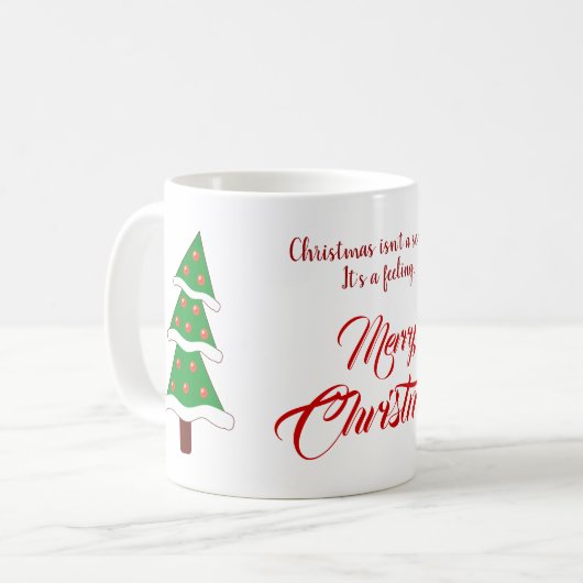 Noble Merry Kerstmis. Koffiemok (Voorkant links)