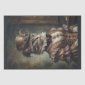 Noble Milady Cat in een Victoriaans elegante jurk Tissuepapier (Voorkant)