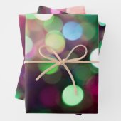 Noble mousserende bokeh lampjes! inpakpapier vel (In situ)