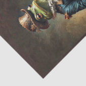 Noble mylady De kikker in een elegante Victoriaans Tissuepapier (Detail)