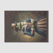 Noble mylady De kikker in een elegante Victoriaans Tissuepapier (Voorkant)