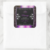 Noble Paars Black Product Labels Sparkle Diamonds (Tas)