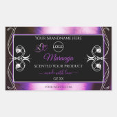 Noble Paarse Black Product Label Diamonds Voeg Log (Voorkant)