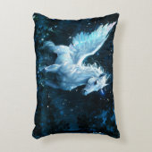 Noble Pegasus in een Midnight Glade Accent Kussen (Voorkant(Verticaal))