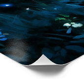 Noble Pegasus in een Midnight Glade Perfect Poster (Hoek)