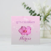 Noble Persian Nieuwjaar Bloom - Uitnodiging (Staand voorkant)