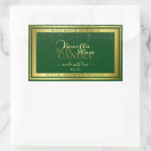 Noble Product Packaging Labels donkergroen en goud (Tas)